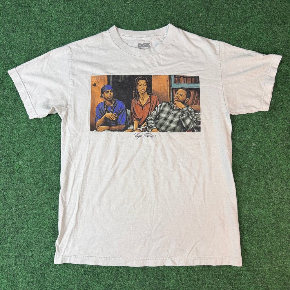 DGK Friday Bye Felicia Graphic T-Shirt White Mens Medium Adult Tee